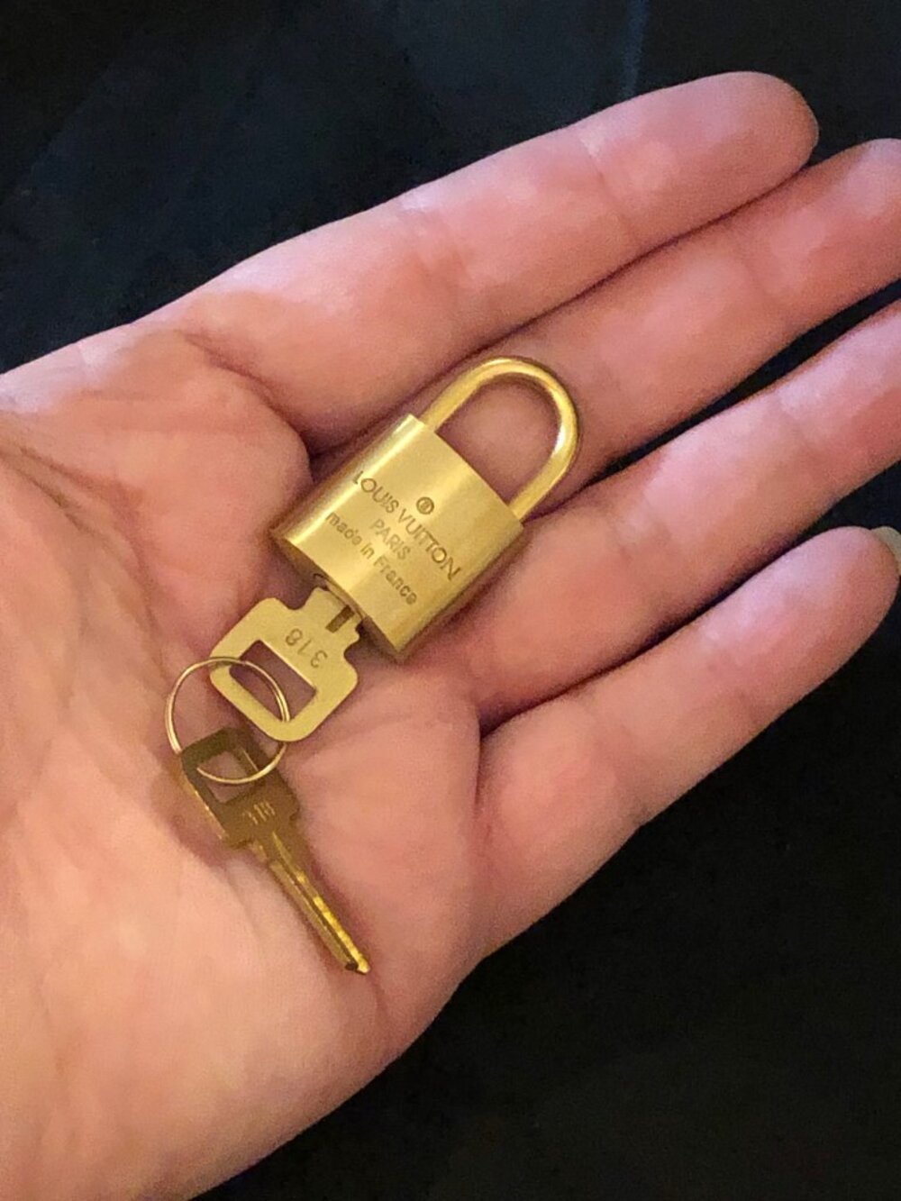 LV Brass Lock & Key Set - Picture 4 of 4
